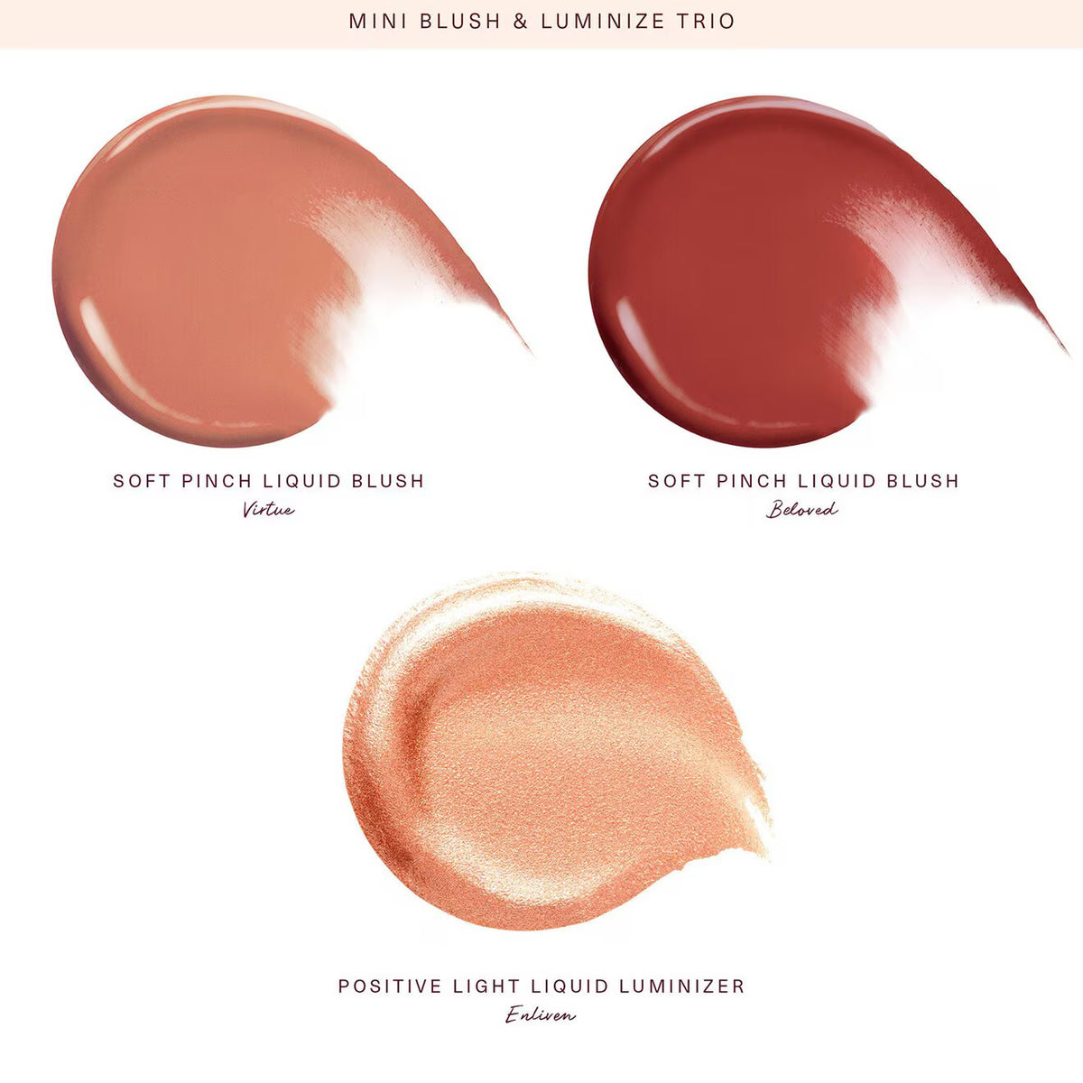 Rare Beauty Mini Blush & Luminizer Trio