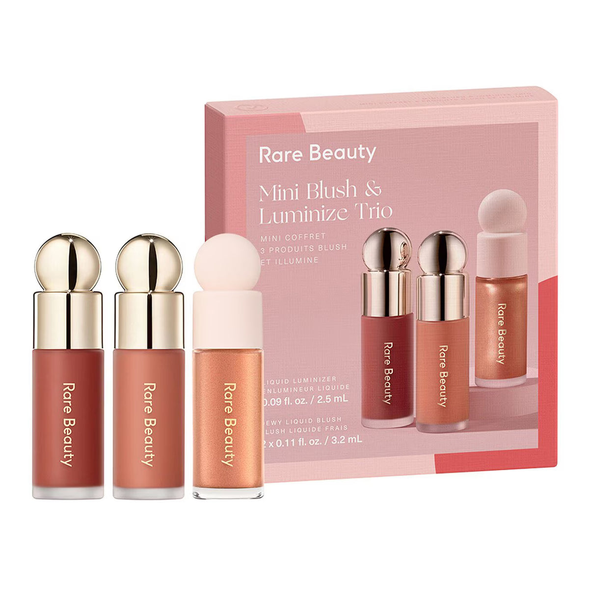 Rare Beauty Mini Blush & Luminizer Trio