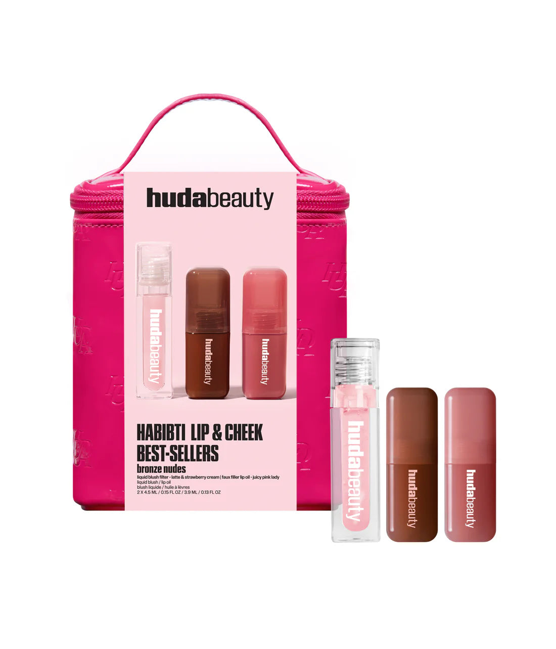 Huda Beauty Habibti lip & Cheek Full Size Set